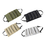 Maxbell Small Tool Bag Wrench Tools Pouch Roll up Tool Bag for Carpenter Plumber green