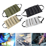 Maxbell Small Tool Bag Wrench Tools Pouch Roll up Tool Bag for Carpenter Plumber green