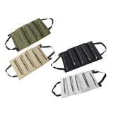 Maxbell Small Tool Bag Wrench Tools Pouch Roll up Tool Bag for Carpenter Plumber green