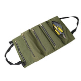 Maxbell Small Tool Bag Wrench Tools Pouch Roll up Tool Bag for Carpenter Plumber green