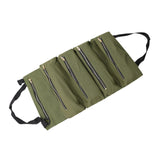 Maxbell Small Tool Bag Wrench Tools Pouch Roll up Tool Bag for Carpenter Plumber green