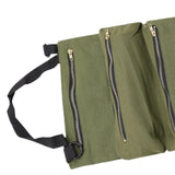 Maxbell Small Tool Bag Wrench Tools Pouch Roll up Tool Bag for Carpenter Plumber green