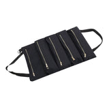 Maxbell Small Tool Bag Wrench Tools Pouch Roll up Tool Bag for Carpenter Plumber black