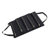 Maxbell Small Tool Bag Wrench Tools Pouch Roll up Tool Bag for Carpenter Plumber black