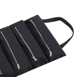 Maxbell Small Tool Bag Wrench Tools Pouch Roll up Tool Bag for Carpenter Plumber black