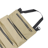 Maxbell Small Tool Bag Wrench Tools Pouch Roll up Tool Bag for Carpenter Plumber khaki