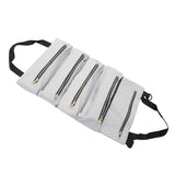 Maxbell Small Tool Bag Wrench Tools Pouch Roll up Tool Bag for Carpenter Plumber grey