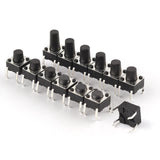 Maxbell 200Pcs Push Button Momentary Tactile Push Button for Light Lamp SMD