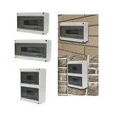 Maxbell Power Distribution Box 15 18 24 Way Plastic Durable for Wall Circuit Breaker HT 15