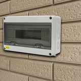 Maxbell Power Distribution Box 15 18 24 Way Plastic Durable for Wall Circuit Breaker HT 15