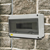Maxbell Power Distribution Box 15 18 24 Way Plastic Durable for Wall Circuit Breaker HT 15
