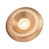 Maxbell 3.94inchx0.87inch Angle Grinder Carving Disc Wood Shaping Wheel for Cleaning Aureate