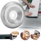 Maxbell 3.94inchx0.87inch Angle Grinder Carving Disc Wood Shaping Wheel for Cleaning Argent