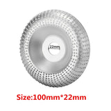 Maxbell 3.94inchx0.87inch Angle Grinder Carving Disc Wood Shaping Wheel for Cleaning Argent