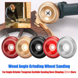 Maxbell 3.94inchx0.87inch Angle Grinder Carving Disc Wood Shaping Wheel for Cleaning Red