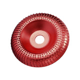 Maxbell 3.94inchx0.87inch Angle Grinder Carving Disc Wood Shaping Wheel for Cleaning Red