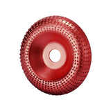 Maxbell 3.94inchx0.87inch Angle Grinder Carving Disc Wood Shaping Wheel for Cleaning Red