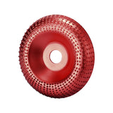 Maxbell 3.94inchx0.87inch Angle Grinder Carving Disc Wood Shaping Wheel for Cleaning Red