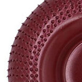 Maxbell 3.94inchx0.87inch Angle Grinder Carving Disc Wood Shaping Wheel for Cleaning dark red