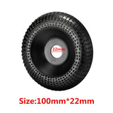 Maxbell 3.94inchx0.87inch Angle Grinder Carving Disc Wood Shaping Wheel for Cleaning Black