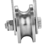Maxbell 2x Stainless Steel Swivel Pulley Block Wheel Pulley for Pulley System