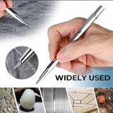 Maxbell Scribing Hand Tool Portable Center Punch Engraving Tool for Carving Ceramics Argent A