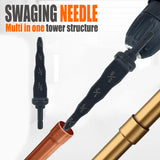 Maxbell Drill Bit Repairing 1/4" 3/8" 1/2" 5/8" Swaging Punch Tool for Refrigeration