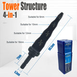 Maxbell Drill Bit Repairing 1/4" 3/8" 1/2" 5/8" Swaging Punch Tool for Refrigeration