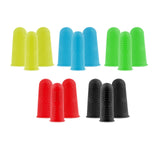 Maxbell 3x Finger Thumb Cots Non Slip Gloves Finger Sleeves Fingertip Cover Silicone yellow
