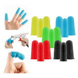 Maxbell 3x Finger Thumb Cots Non Slip Gloves Finger Sleeves Fingertip Cover Silicone yellow
