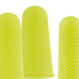 Maxbell 3x Finger Thumb Cots Non Slip Gloves Finger Sleeves Fingertip Cover Silicone yellow