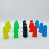 Maxbell 3x Finger Thumb Cots Non Slip Gloves Finger Sleeves Fingertip Cover Silicone green