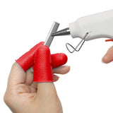 Maxbell 3x Finger Thumb Cots Non Slip Gloves Finger Sleeves Fingertip Cover Silicone red