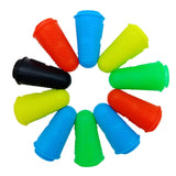 Maxbell 3x Finger Thumb Cots Non Slip Gloves Finger Sleeves Fingertip Cover Silicone black