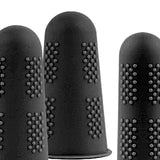 Maxbell 3x Finger Thumb Cots Non Slip Gloves Finger Sleeves Fingertip Cover Silicone black