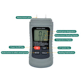Maxbell Digital Moisture Meter Pin Type Water Leak Tester for Wood Firewood