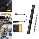 Maxbell Soldering Iron Station Kits Lightweight for Desoldering Electronic Production Black BC2