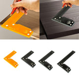 Maxbell Right Angle Ruler High Precision Professional 90 Degree Ruler L Shaped Square Ruler Orange 150mm