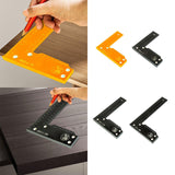 Maxbell Right Angle Ruler High Precision Professional 90 Degree Ruler L Shaped Square Ruler Orange 150mm