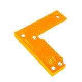 Maxbell Right Angle Ruler High Precision Professional 90 Degree Ruler L Shaped Square Ruler Orange 150mm