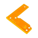 Maxbell Right Angle Ruler High Precision Professional 90 Degree Ruler L Shaped Square Ruler Orange 150mm