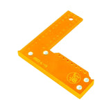 Maxbell Right Angle Ruler High Precision Professional 90 Degree Ruler L Shaped Square Ruler Orange 150mm