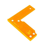 Maxbell Right Angle Ruler High Precision Professional 90 Degree Ruler L Shaped Square Ruler Orange 150mm