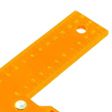Maxbell Right Angle Ruler High Precision Professional 90 Degree Ruler L Shaped Square Ruler Orange 150mm