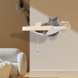 Maxbell wall Mounted Hammock Wooden indoor House Climbing Cat Climbing Frame