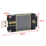 Maxbell Usb Meters DC 4-24V 5A 1.44 inch IPS Color LCD Display Fast Charge Detection