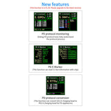 Maxbell Usb Meters DC 4-24V 5A 1.44 inch IPS Color LCD Display Fast Charge Detection