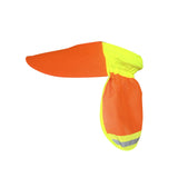 Maxbell Hard Hat Sun Shade Breathable Wide Brim with Reflective Strip Hard Hat Visor Orange