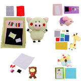 Maxbell DIY Cotton Needle Felting Kit For Neck Pillow Patchwork Stitching Supplies