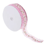 Maxbell Vintage Lace Trim Printed Embroidery Lace Ribbon For Sewing Craft Pink 2